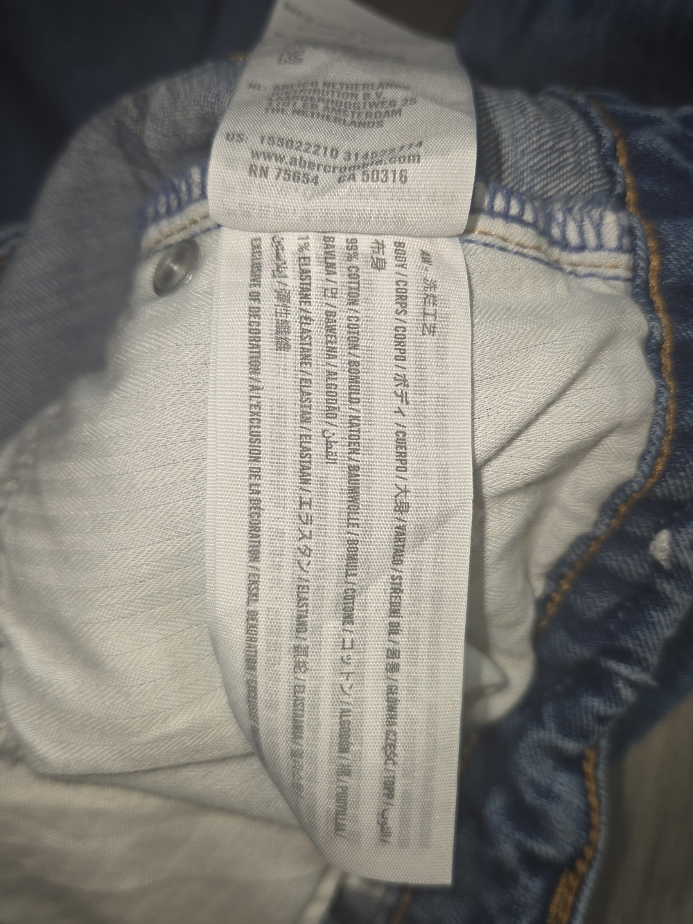 Abercrombie & Fitch Curve Love High Rise Skinny Jeans Light Wash 27 4L Long - Picture 6 of 8